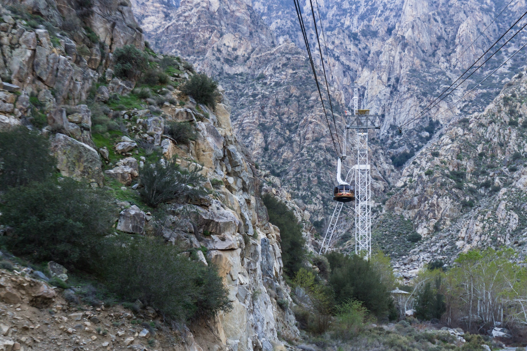 Palm Springs Aerial Tram in the San Jacinto Mountain Range