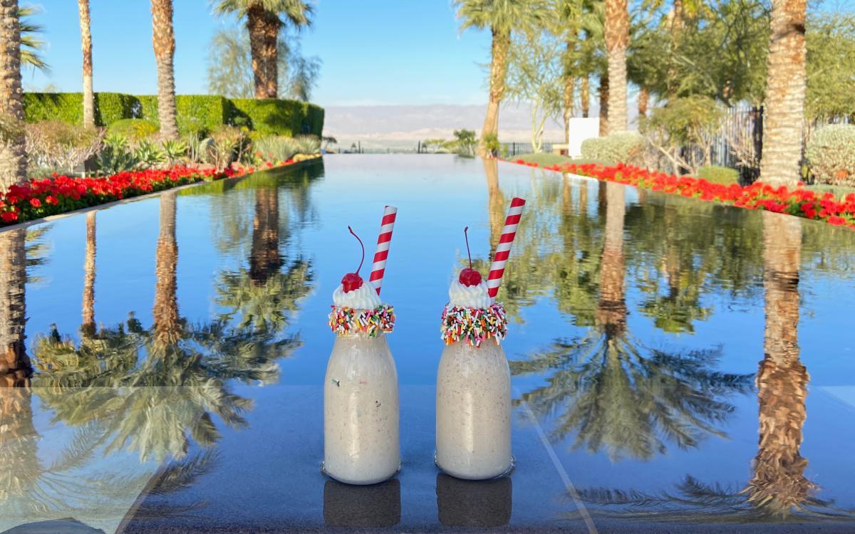 Swanky date shakes at State Fare Bar & Kitchen at the Ritz-Carlton Rancho Mirage