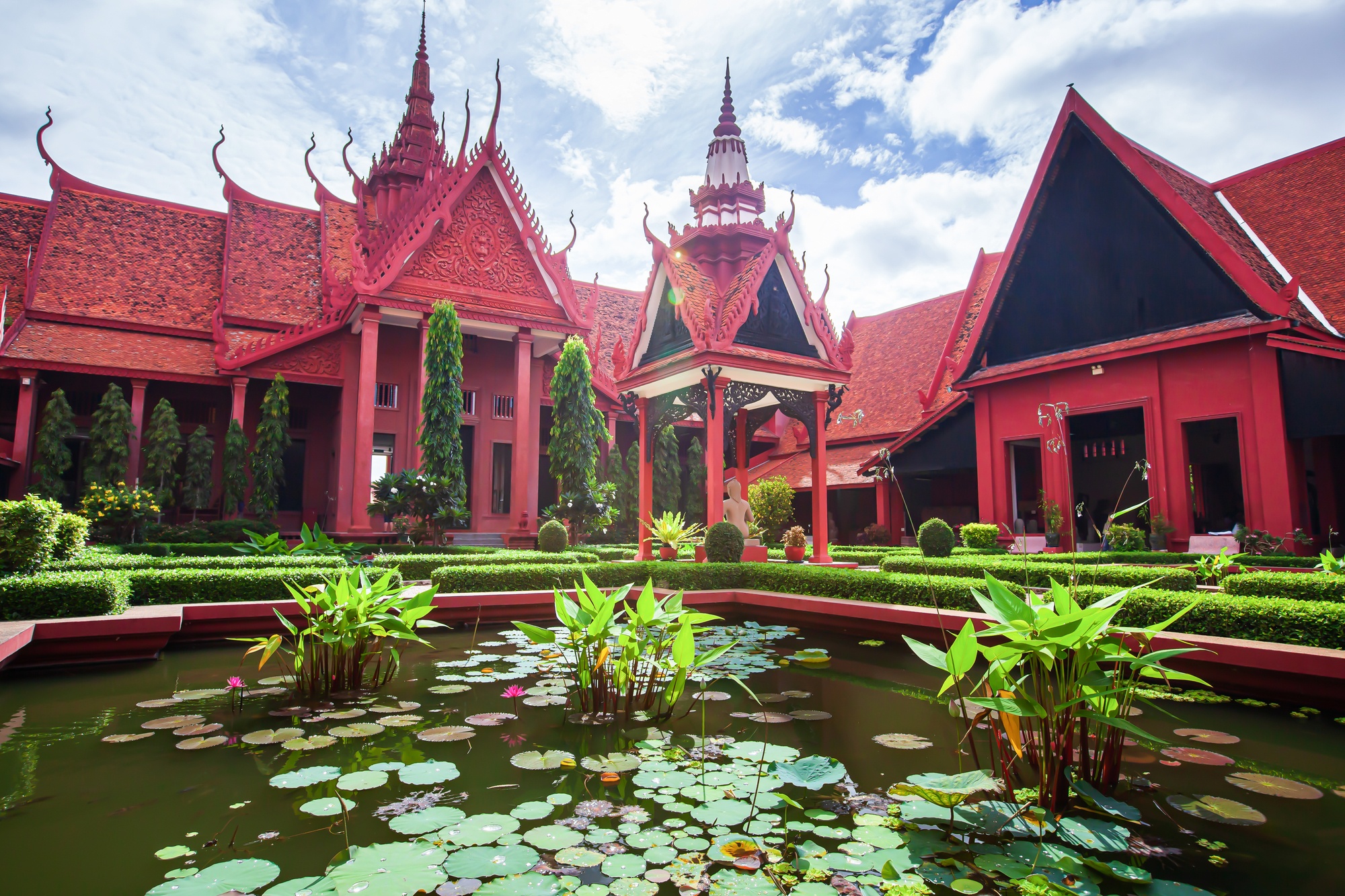 Koi ponds at National Museum of Cambodia