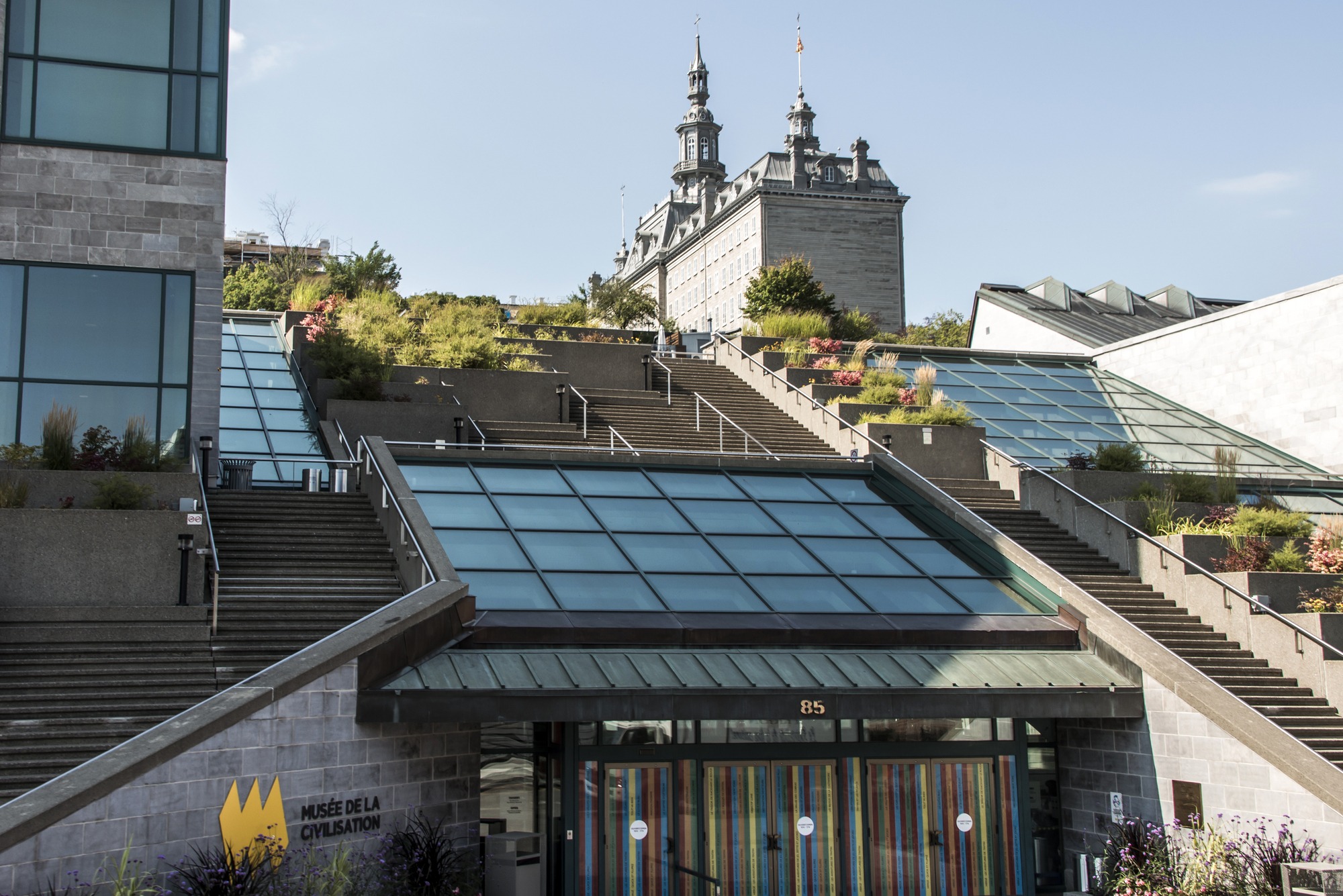 Entrance of Musée de la Civilisation in Quebec City