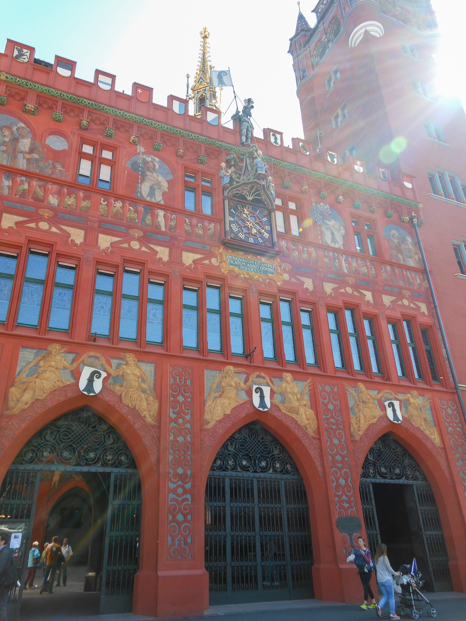 Basel's colorful Town Hall, Rathaus 