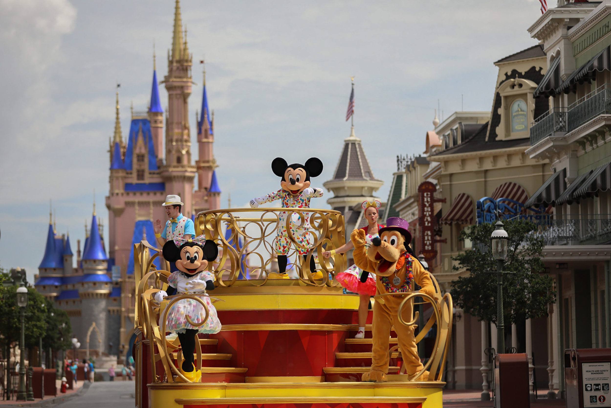 “Mickey and Friends Cavalcade” parade at Walt Disney World Resort's Magic Kingdom