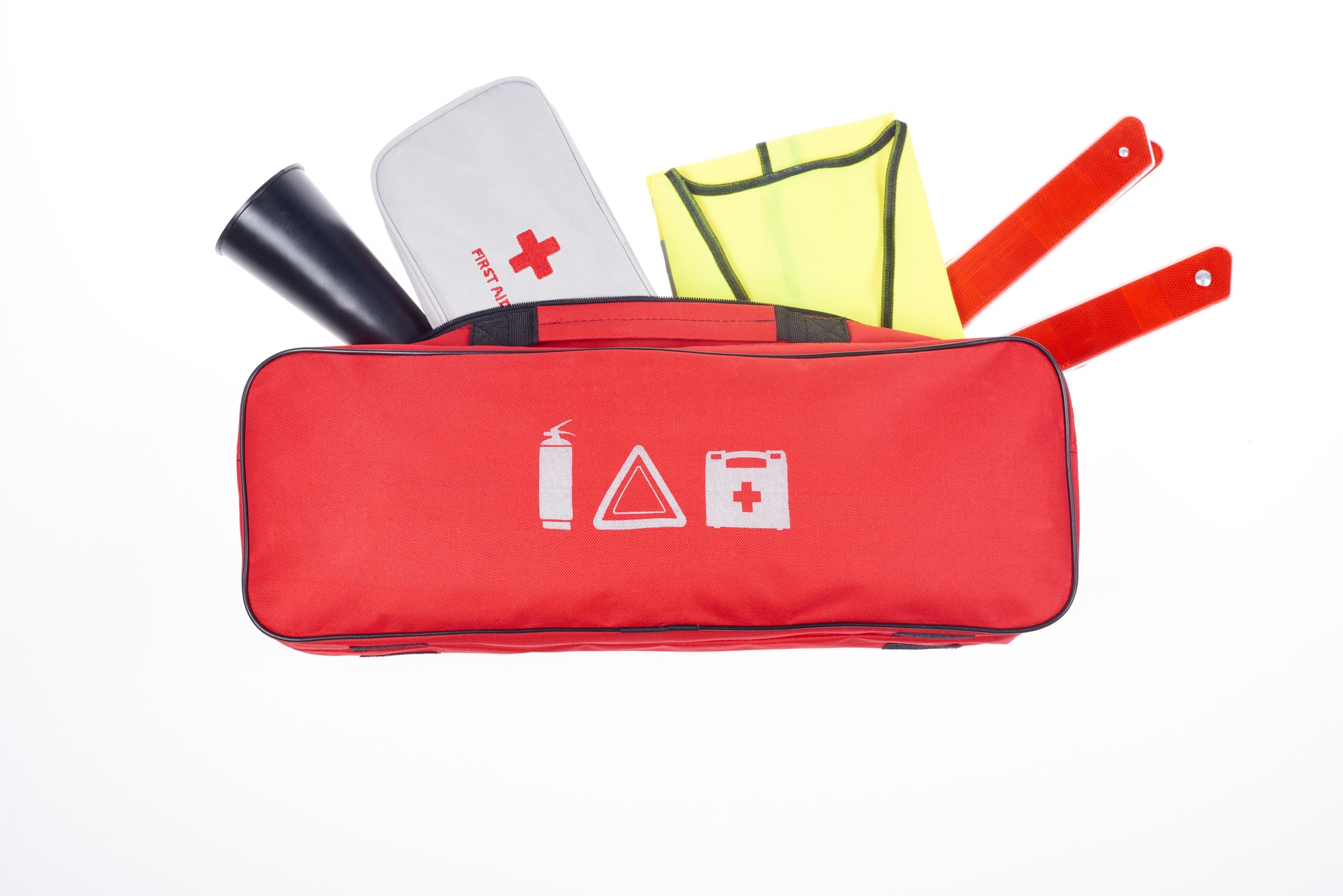 Pack a roadside emergency kit for your family road trip