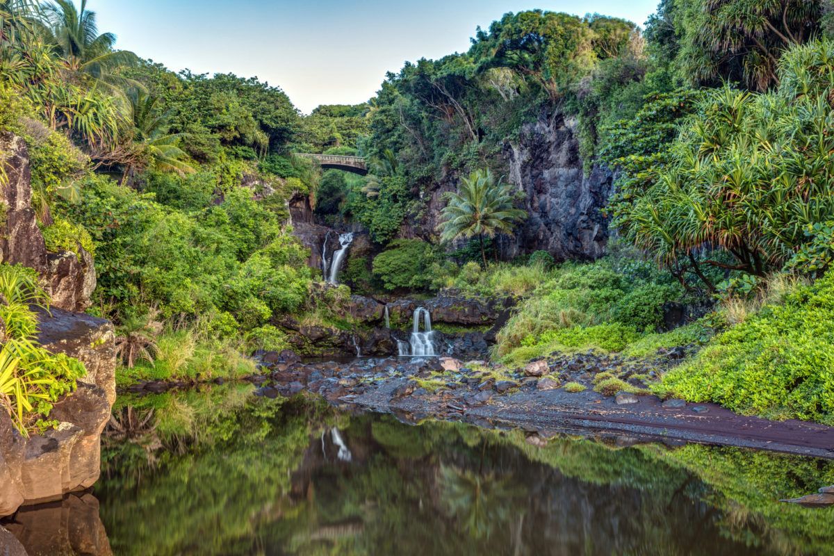 Seven Pools waterfalls