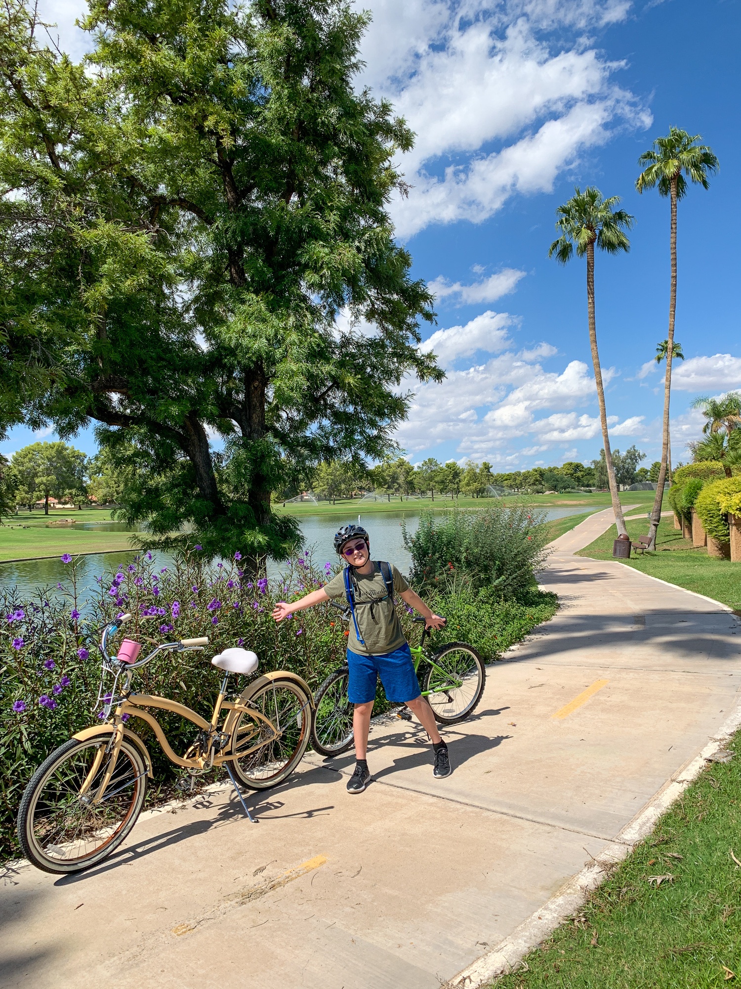 Bicycling Indian Bend Wash Greenbelt