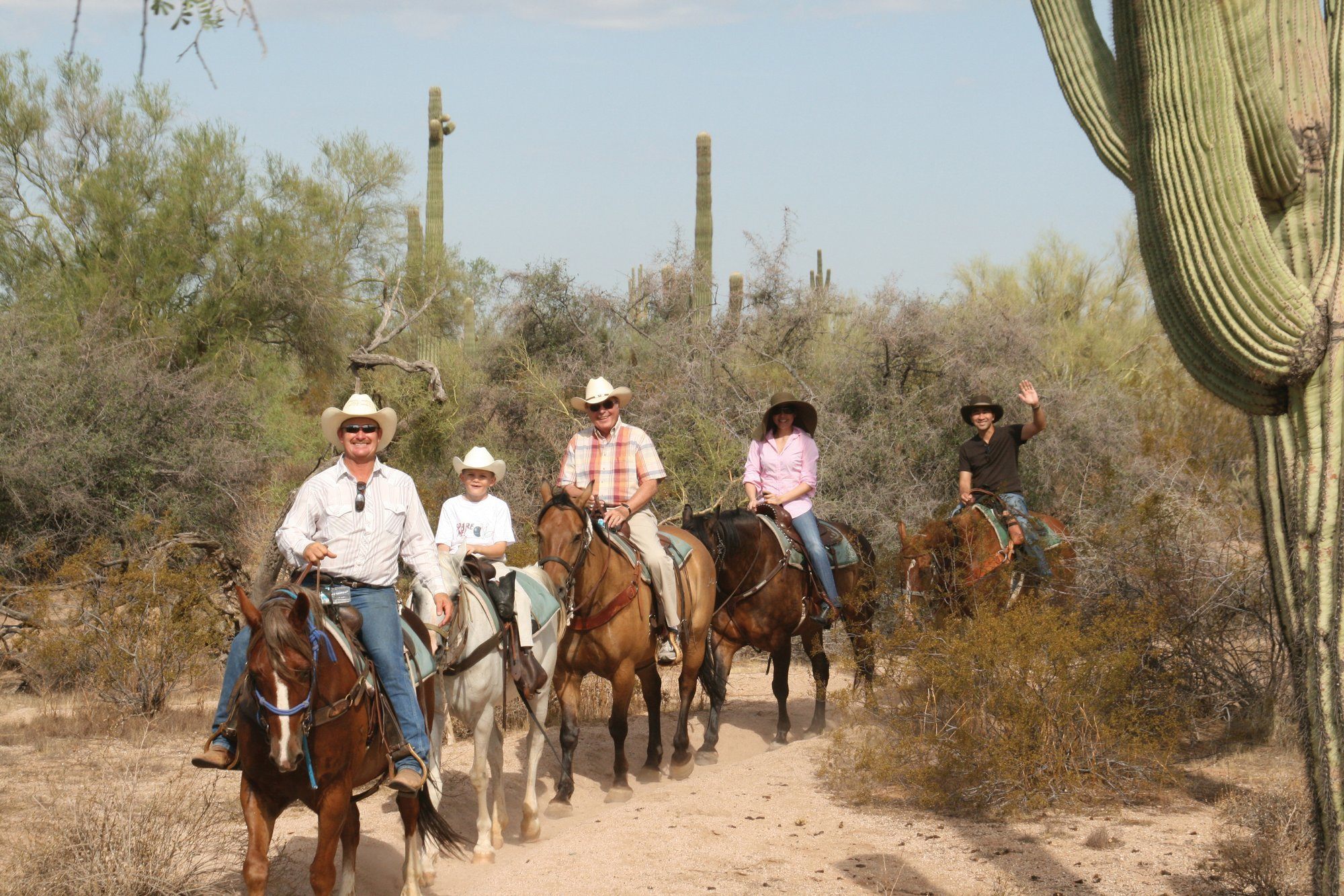 Horseback trail ride at MacDonald's Ranch 