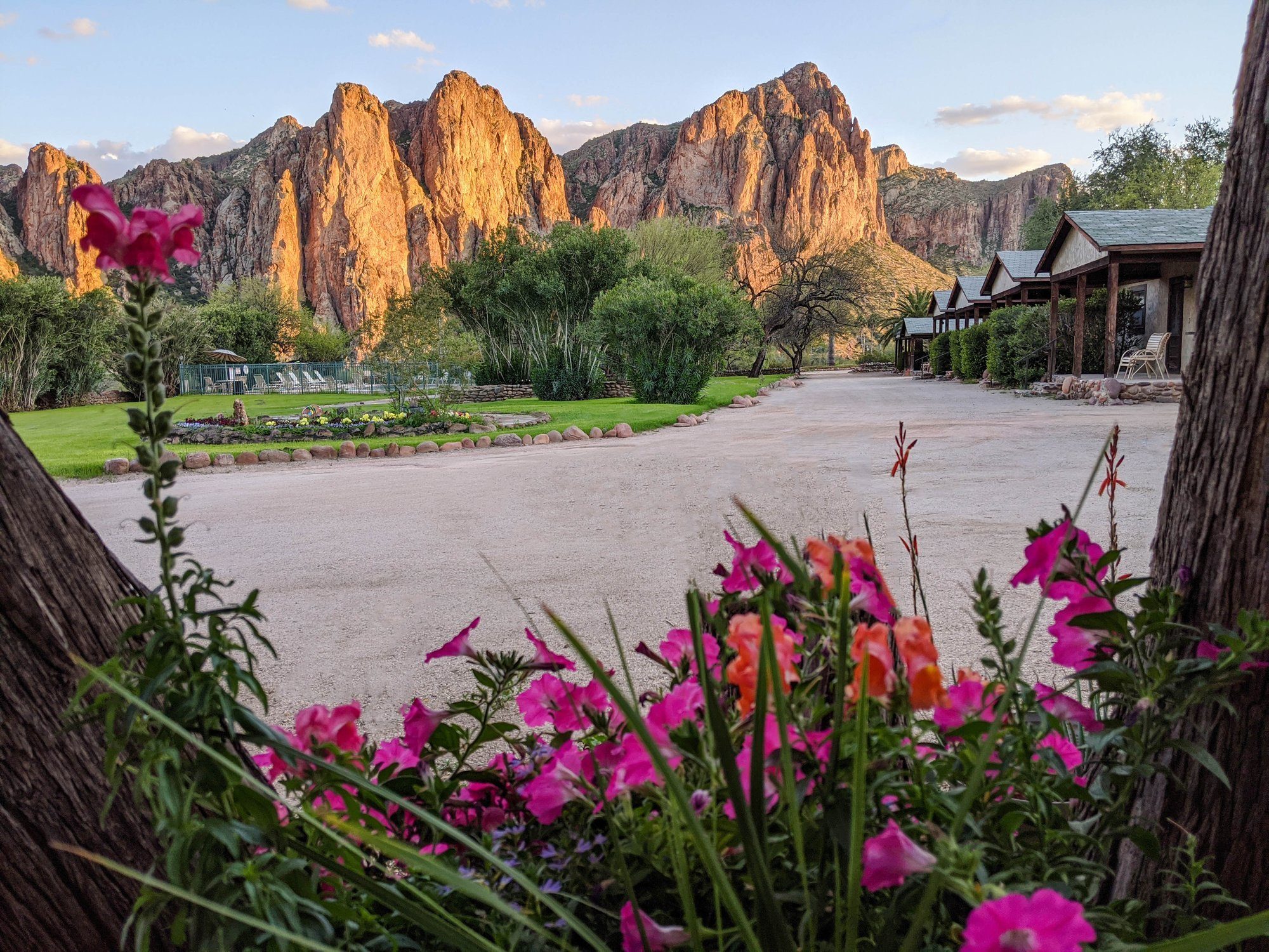 View of Bulldog Cliffs from Saguaro Lake Guest Ranch 