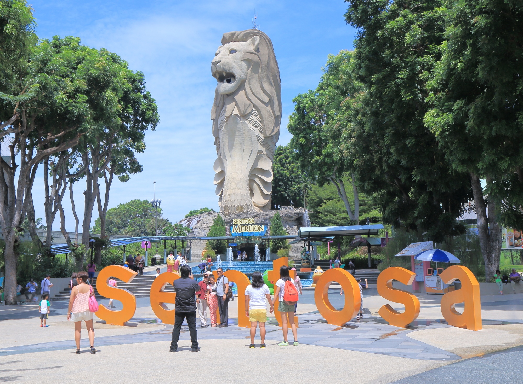 Merlion in Sentosa Park