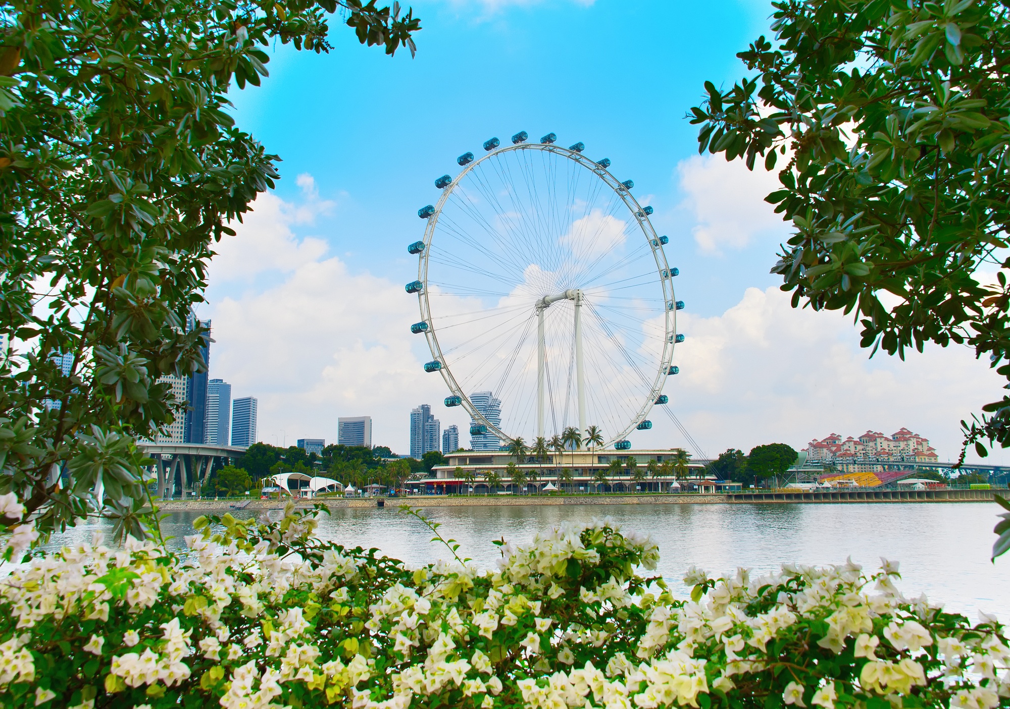 The Singapore Flyer Ferris wheel in Singapore