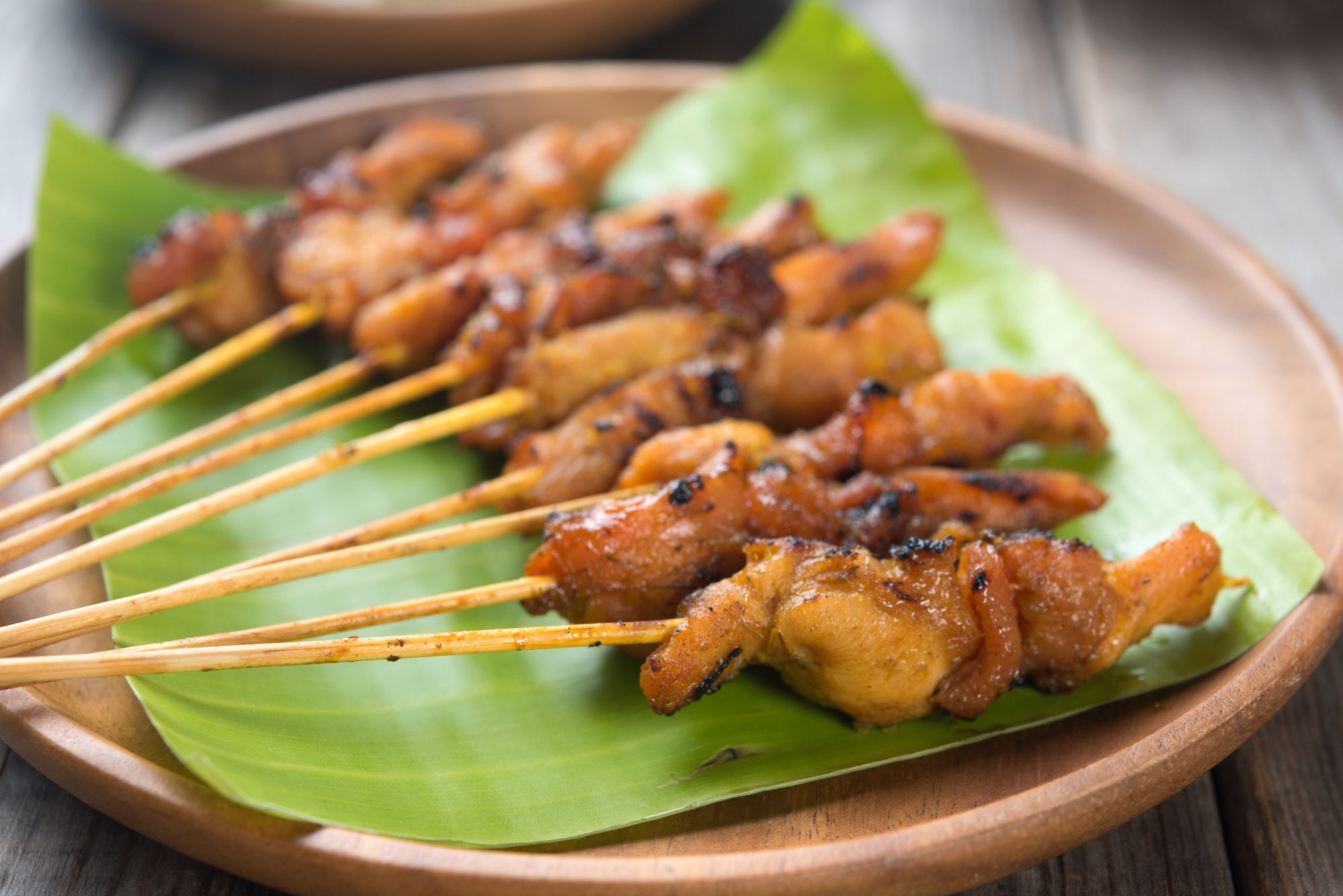 Chicken satay is a popular dish for children in Singapore 