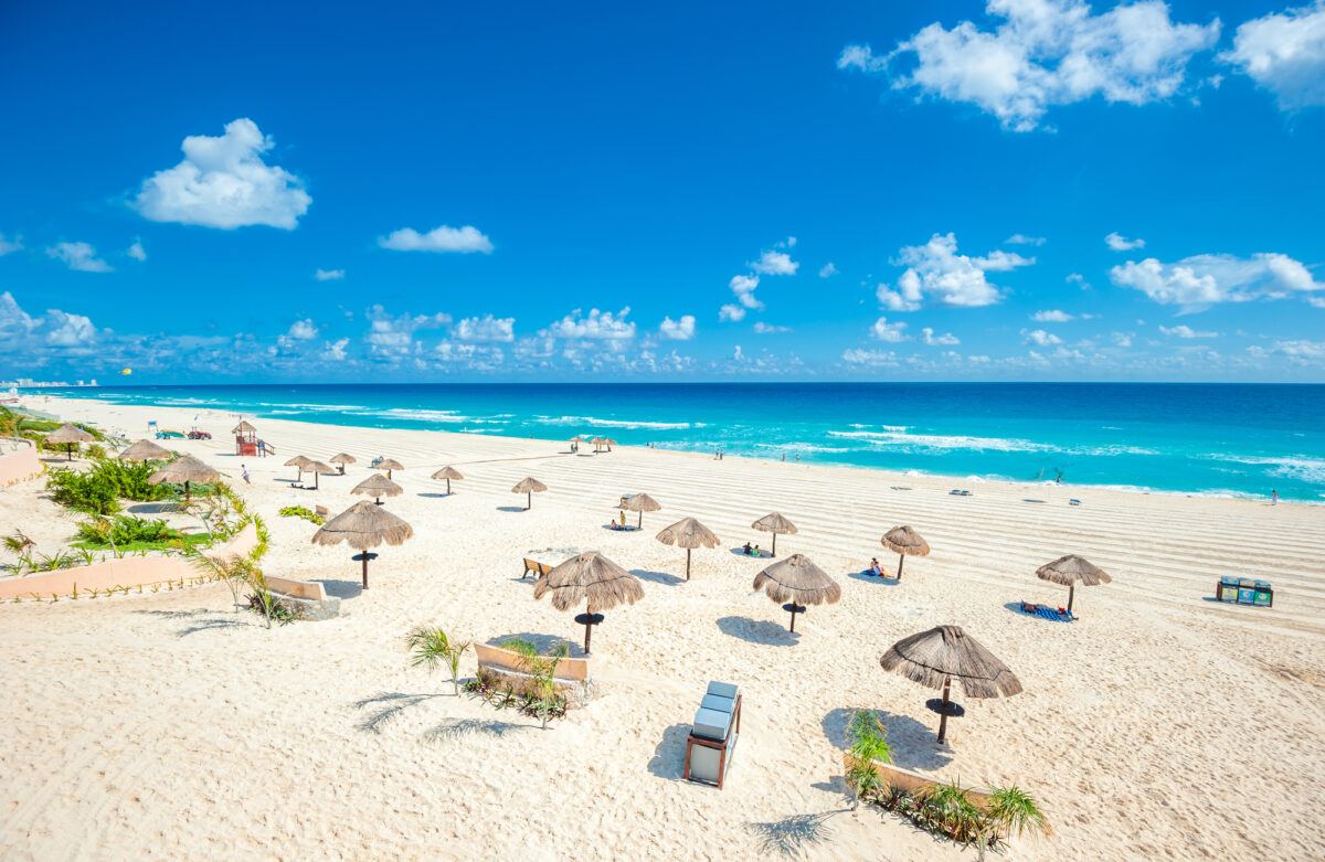 A beautiful beach in Cancun, Mexico