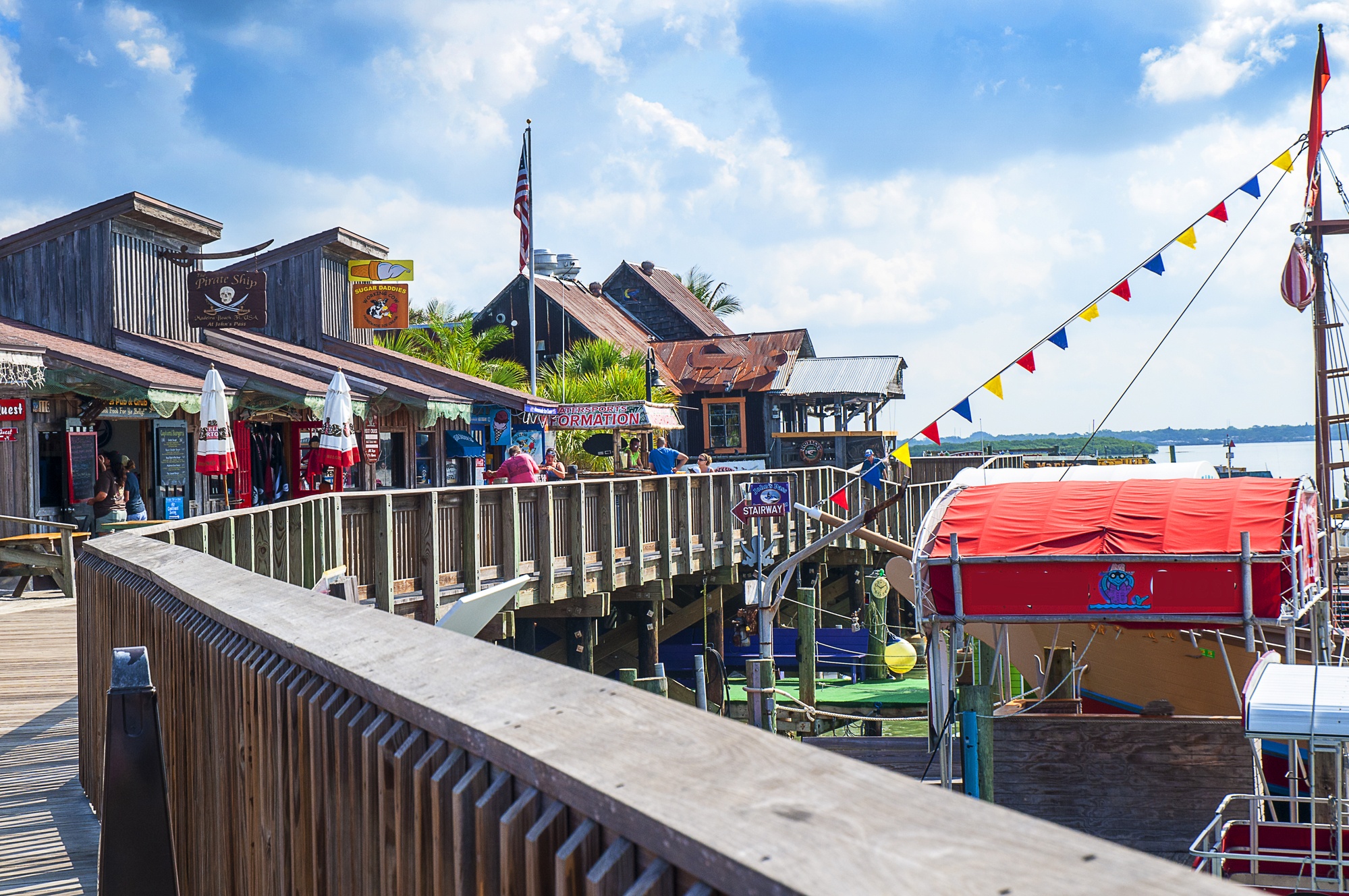 John's Pass Village in Madeira, near St. Petersburg in Tampa Bay, Florida