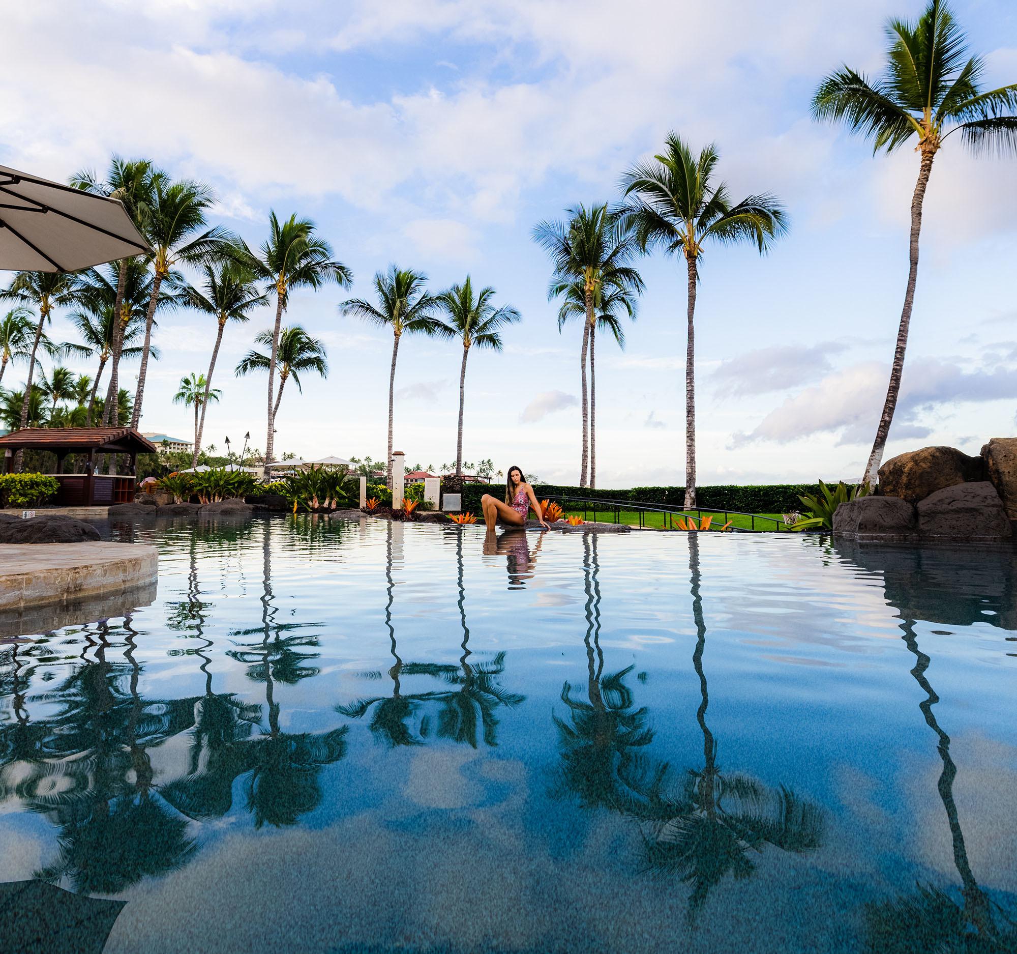 The infinity pool at Wailea Beach Villas in Maui, Hawaii