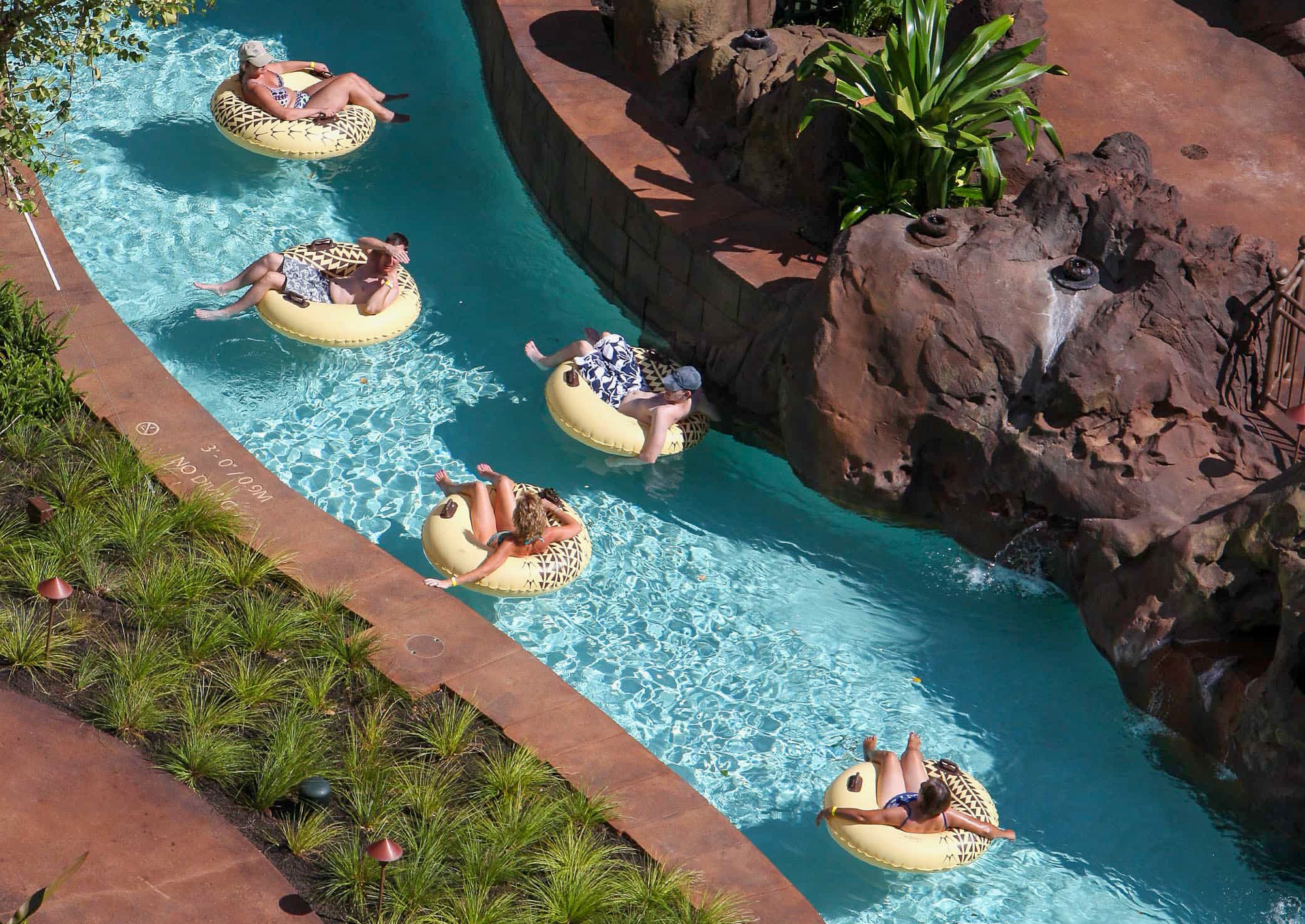 Lazy River at Disney Aulani Resort in Oahu, Hawaii 