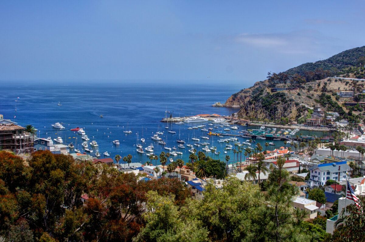 Avalon Harbor on Catalina Island 