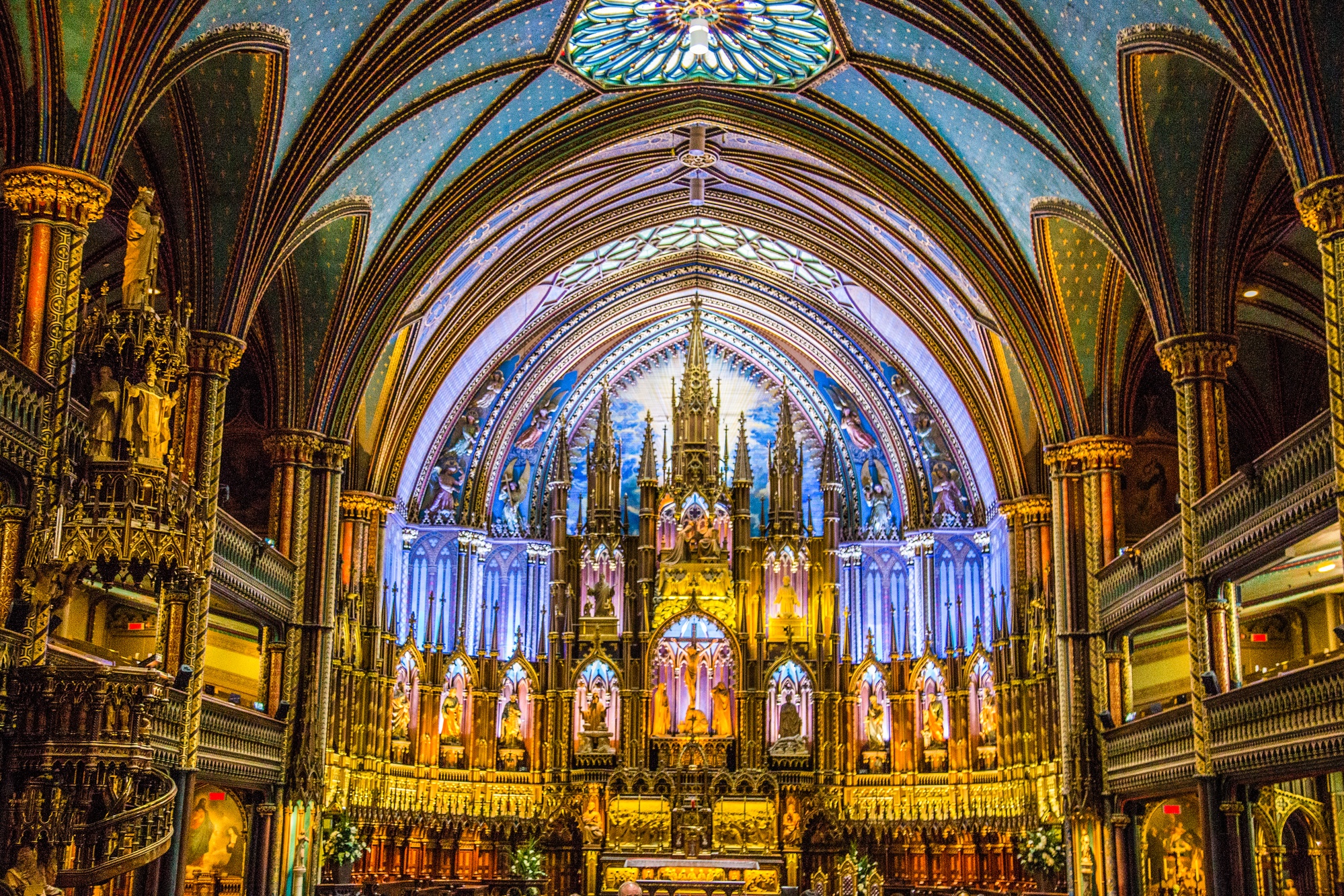 Notre-Dame Basilica in Montreal in Canada