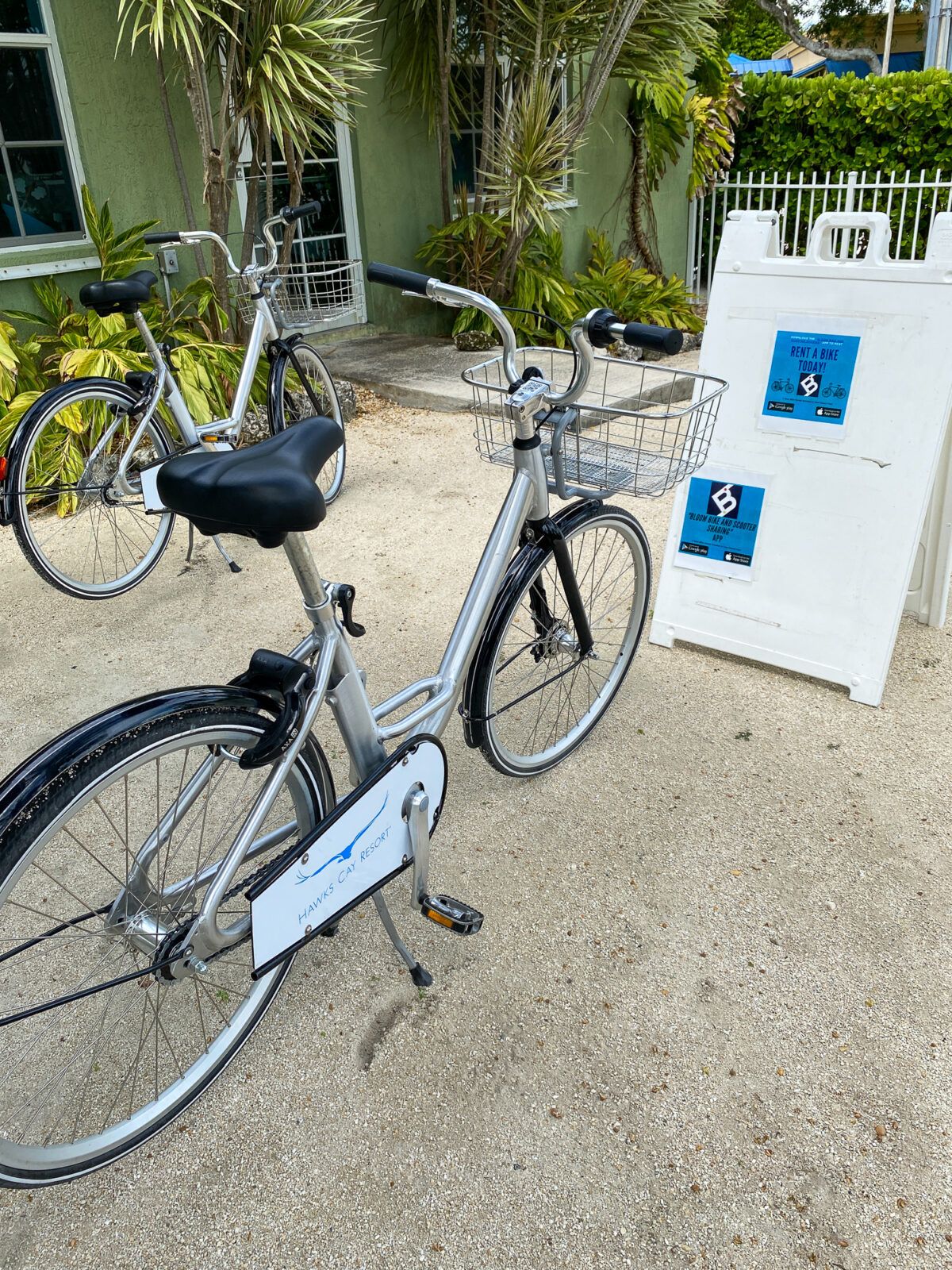 Bicycles for rent on Duck Key in the Florida Keys