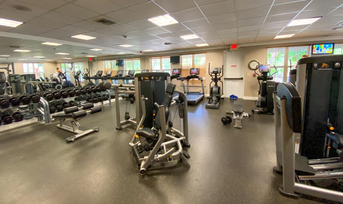 Gym at Calm Waters Spa