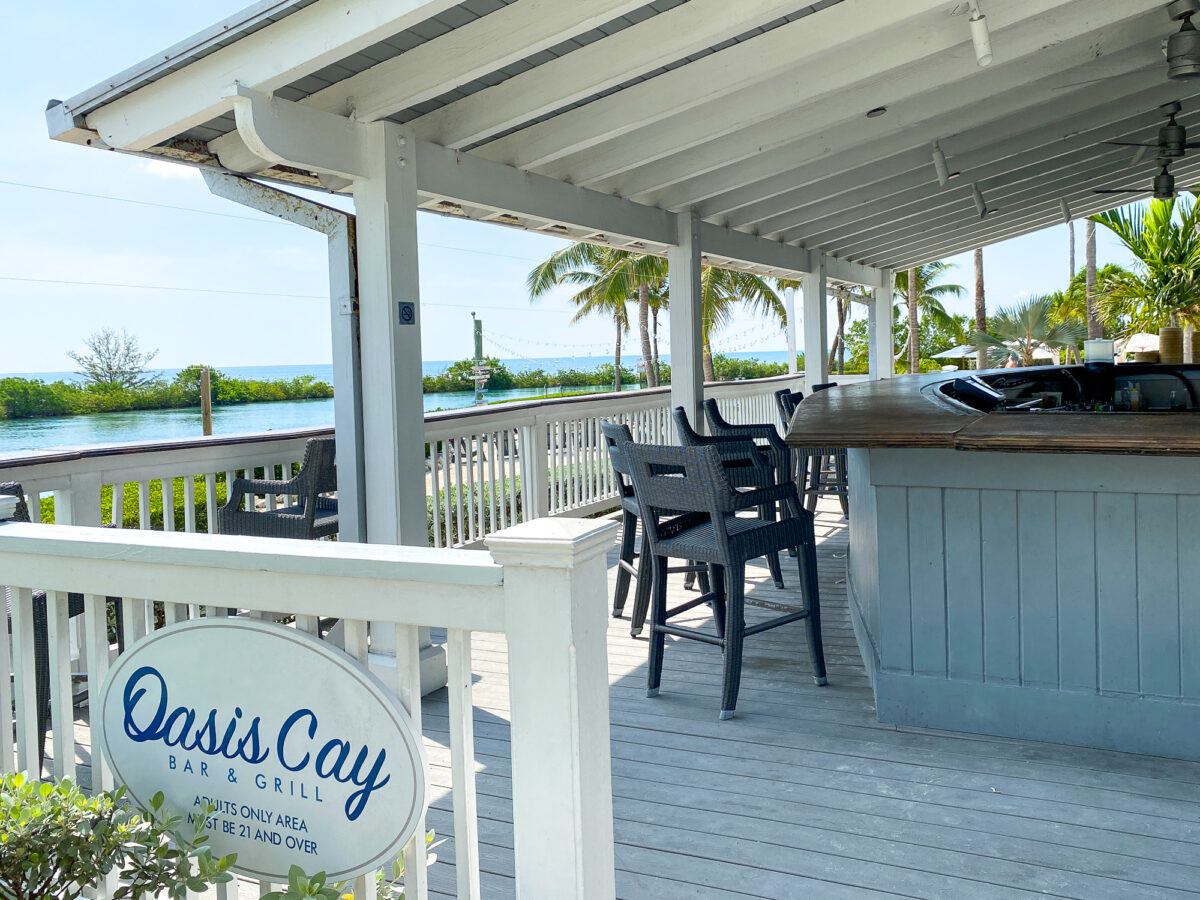 Oasis Cay Bar & Grill for adults only