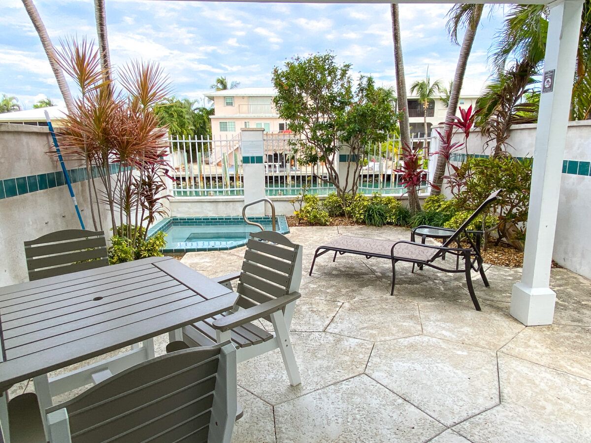 Plunge pool at our 2-bedroom Hawks Cay villa