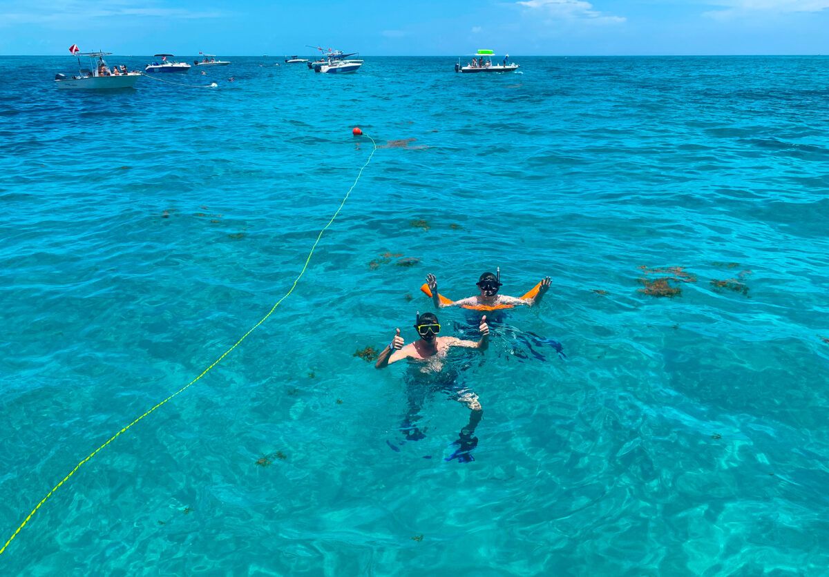 Snorkeling with Solé Watersports at Hawks Cay Resort with kids