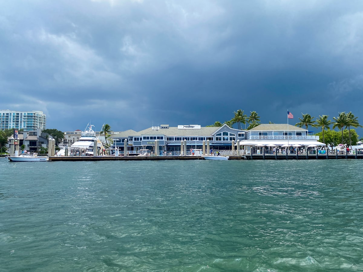 View of 15th Street Fisheries from the Fort Lauderdale Water Taxi 