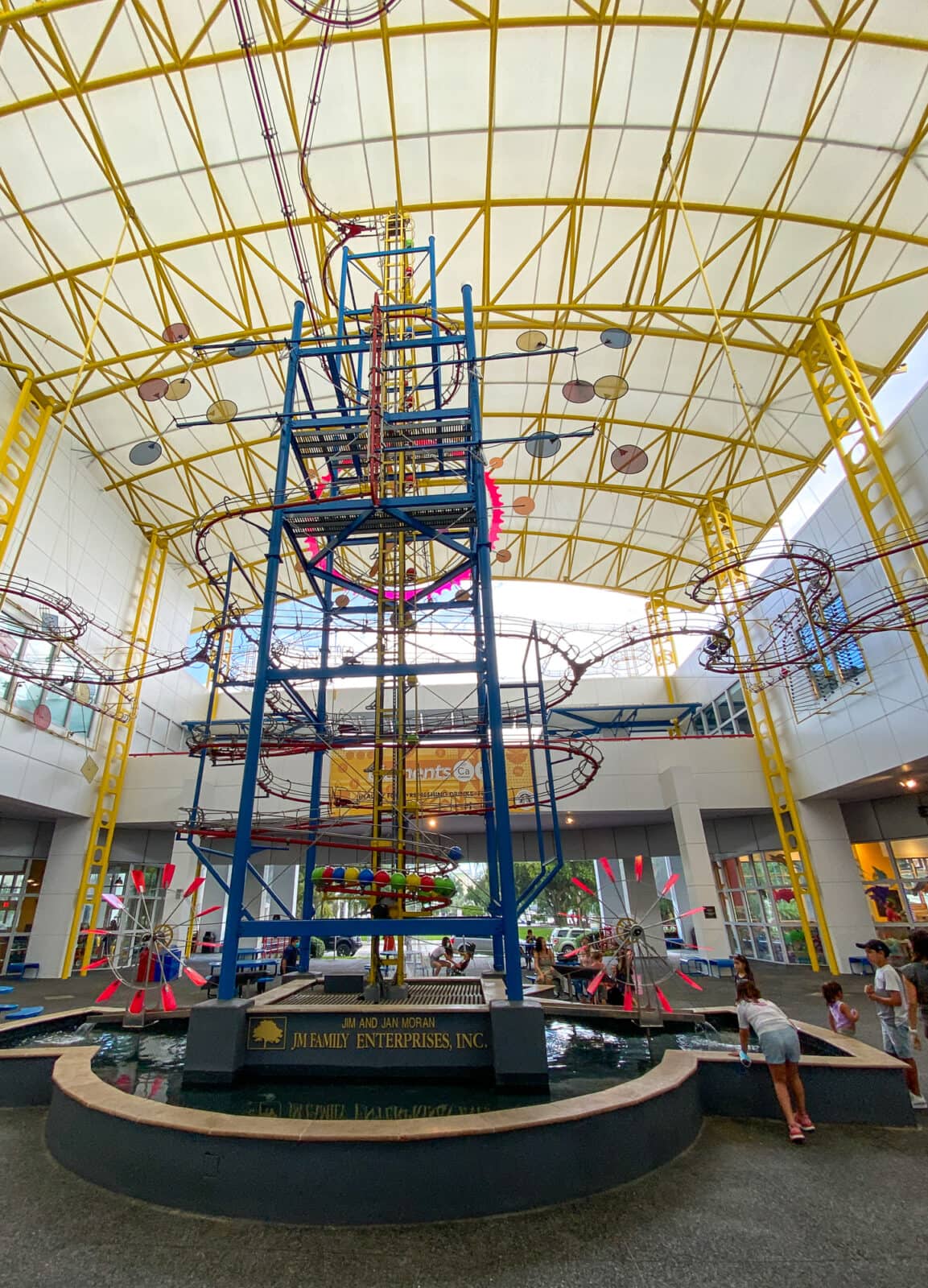 Great Gravity Clock at the Museum of Discovery and Science in Fort Lauderdale with kids