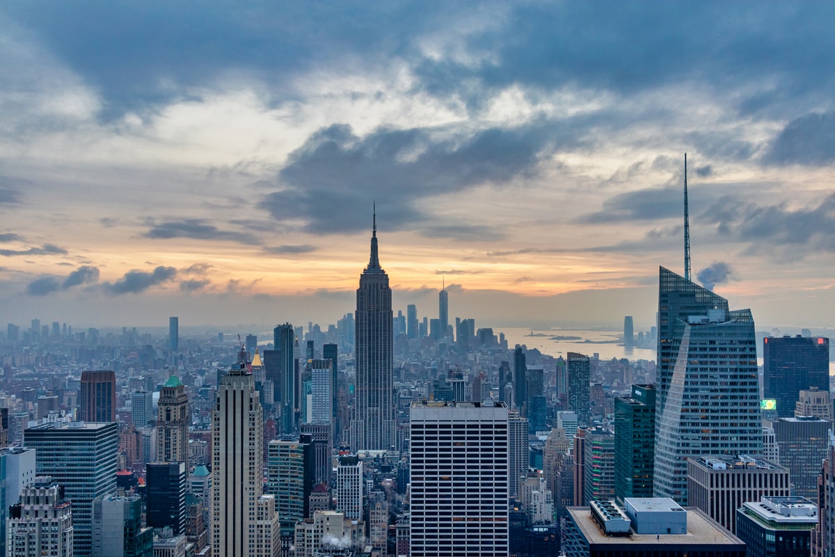 A winter view of New York City from Top of the Rock