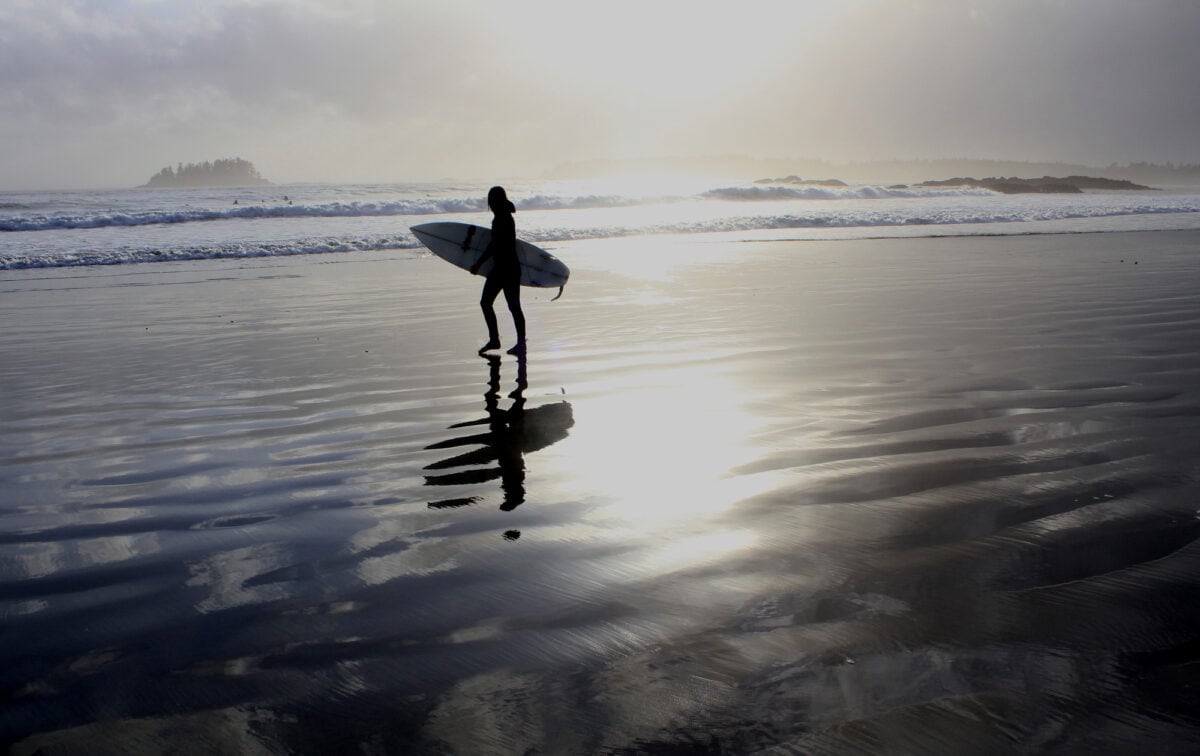 Surfing in Tofino