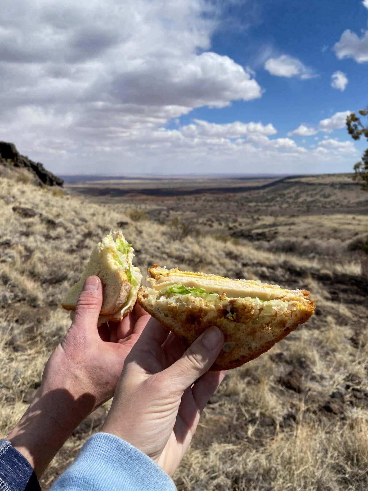 Picnic lunch on Doney Mountain