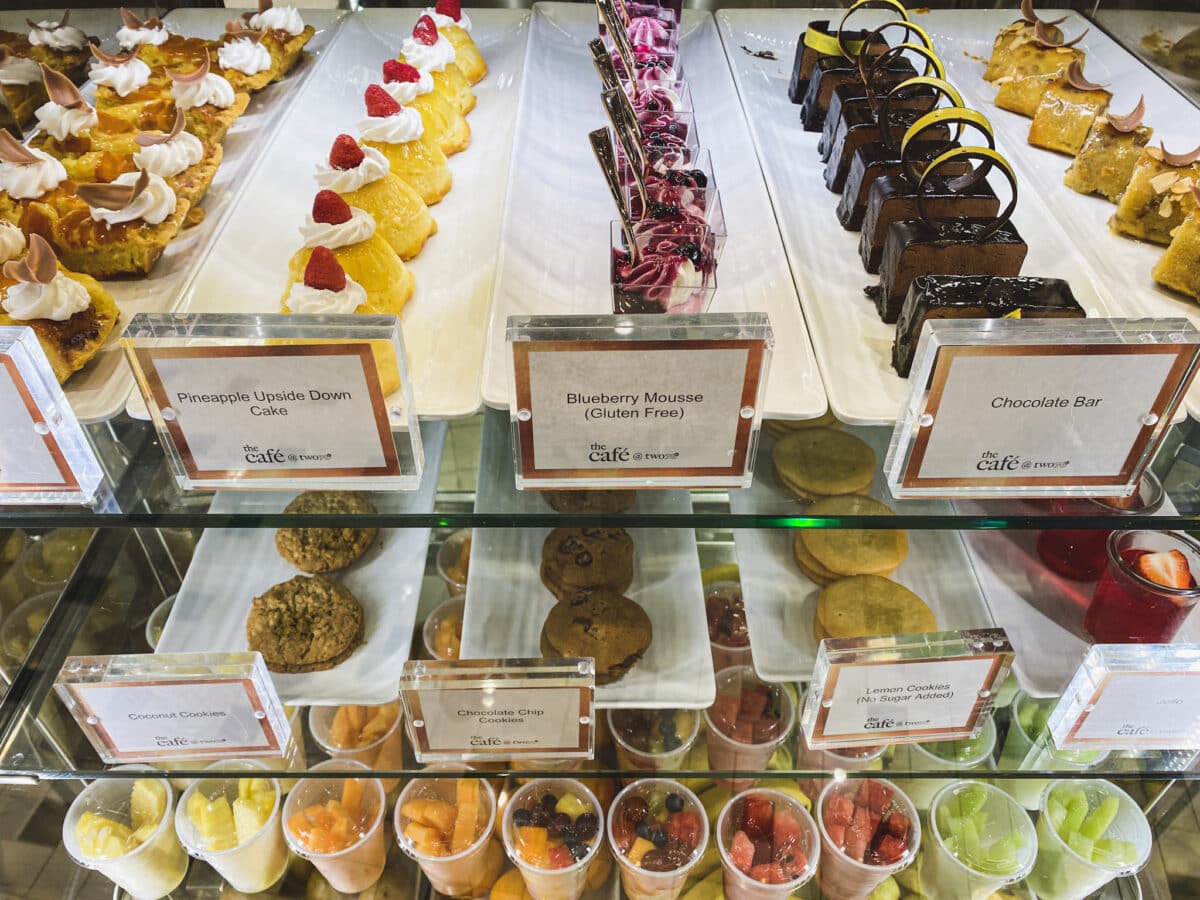 Array of desserts at Royal Caribbean Café Promenade