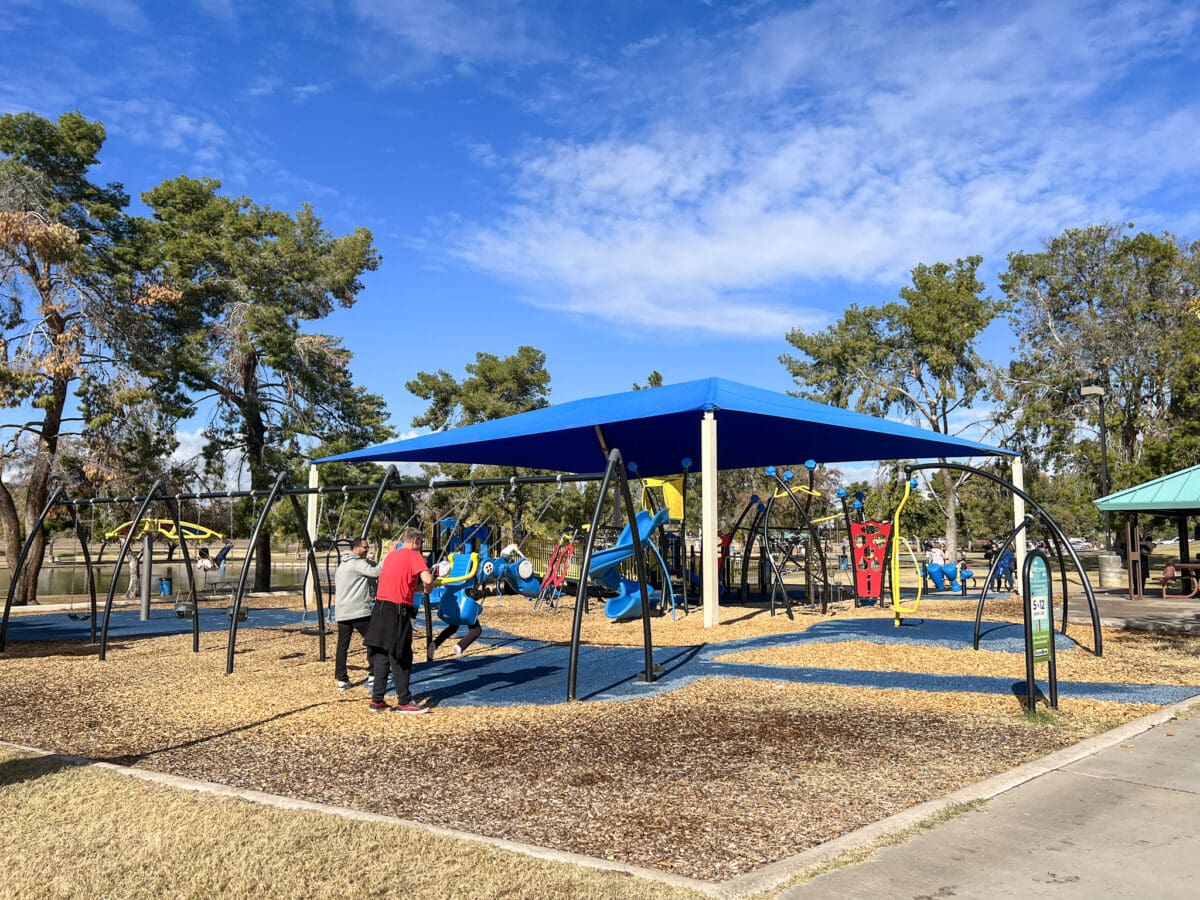 Chaparral Park fully accessible playground for kids in wheelchairs and all abilities