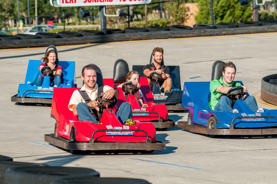 Broadway Grand Prix Family Race Park in Myrtle Beach with kids