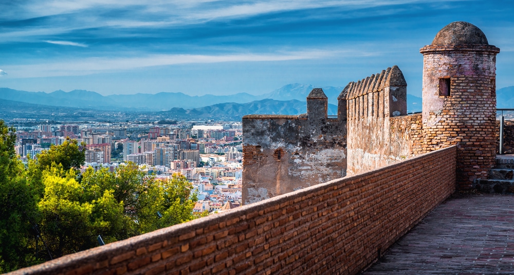 View of Malaga from Gibralfaro Castle