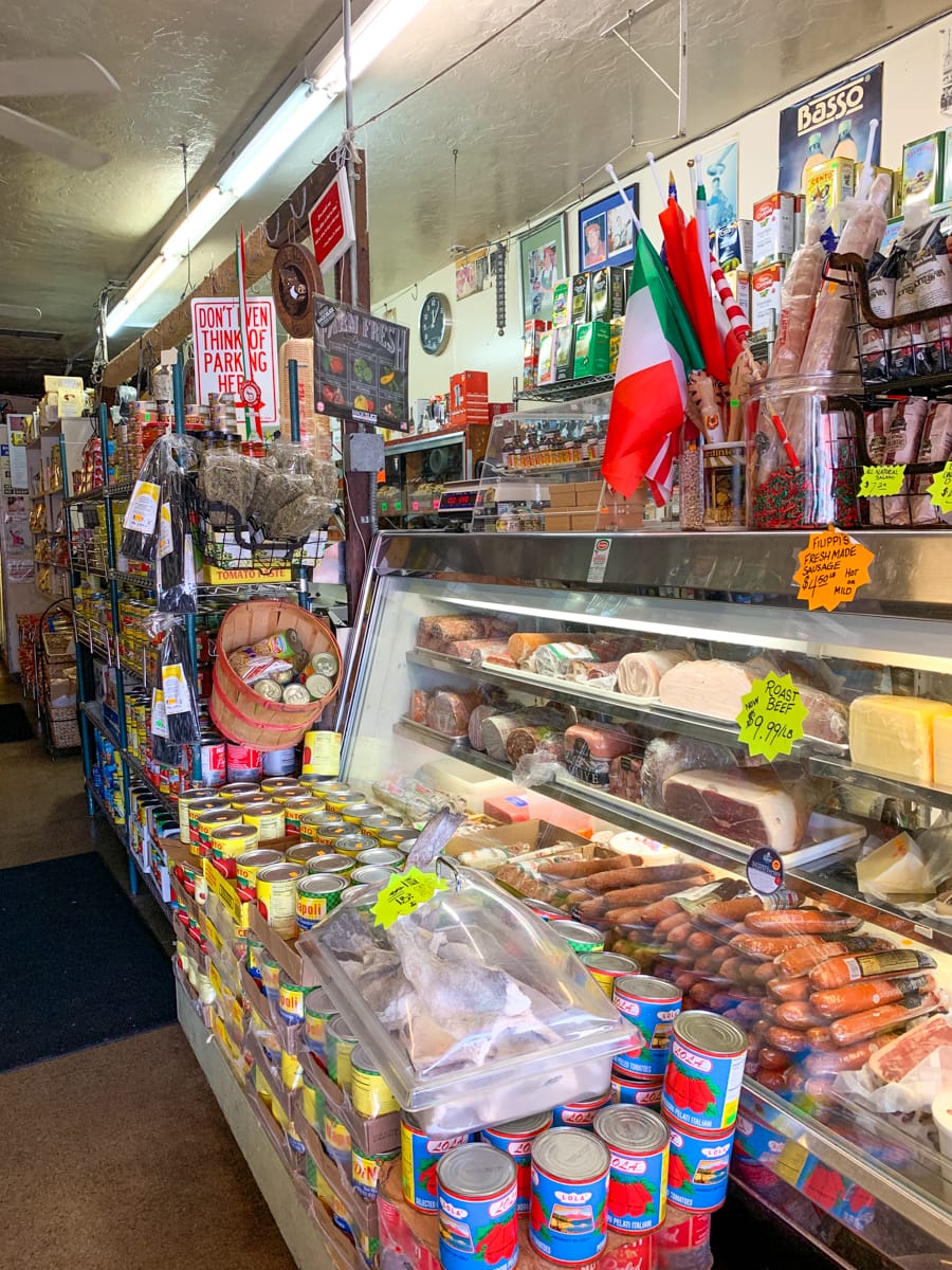 Cash & Carry Italian Foods at Filippi's Italian Grotto in Little Italy 