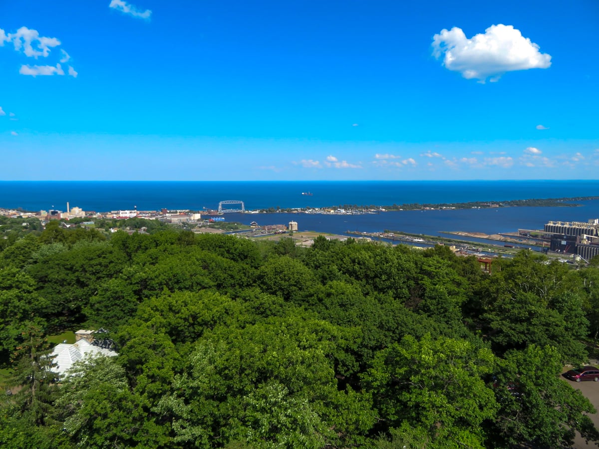 View of Duluth from Enger Tower