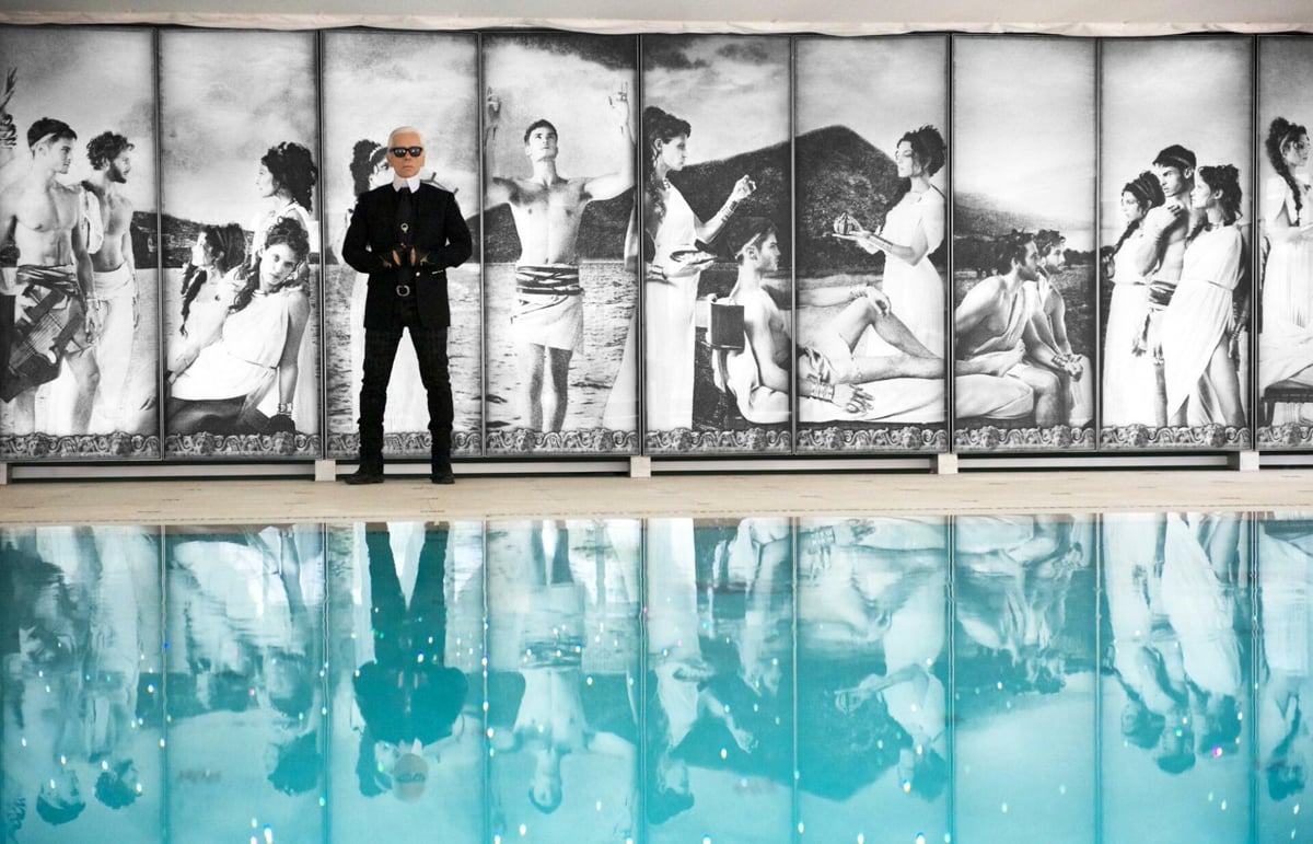 ODYSSEY pool designed by Karl Lagerfeld at Hotel Metropole Monte-Carlo 