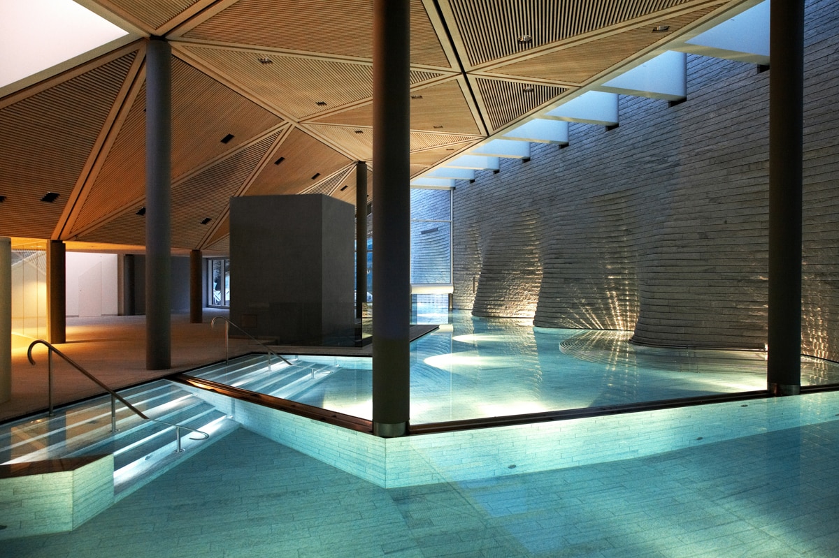 Relaxation Pool at the Tschuggen Bergoase Spa at Tschuggen Grand Hotel