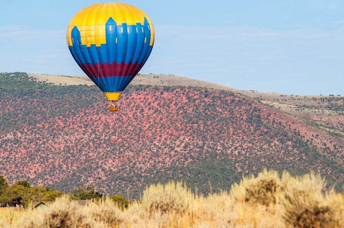 Camelot Hot Air Balloon in the Colorado Rockies