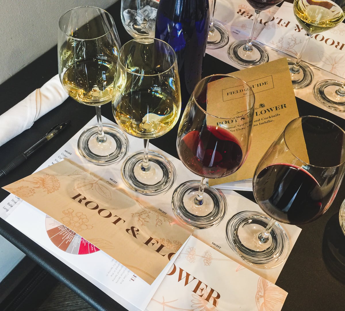 Art of Tasting class at Root & Flower in Vail, CO