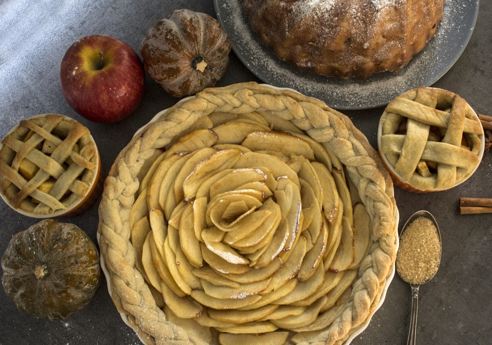 Apple pies in many different forms