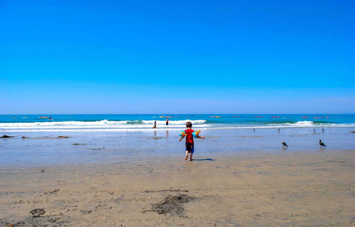 La Beach & Tennis Club's private beach