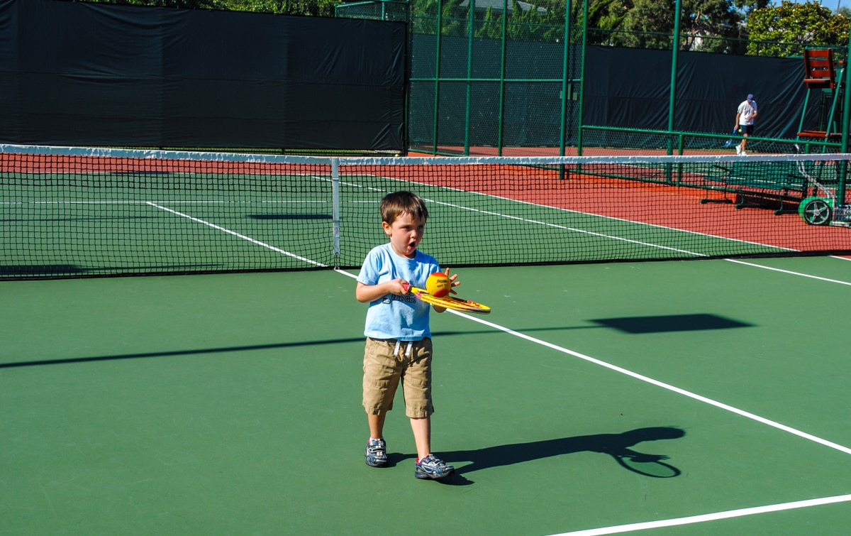 Family tennis lessons at La Jolla Beach & Tennis Club