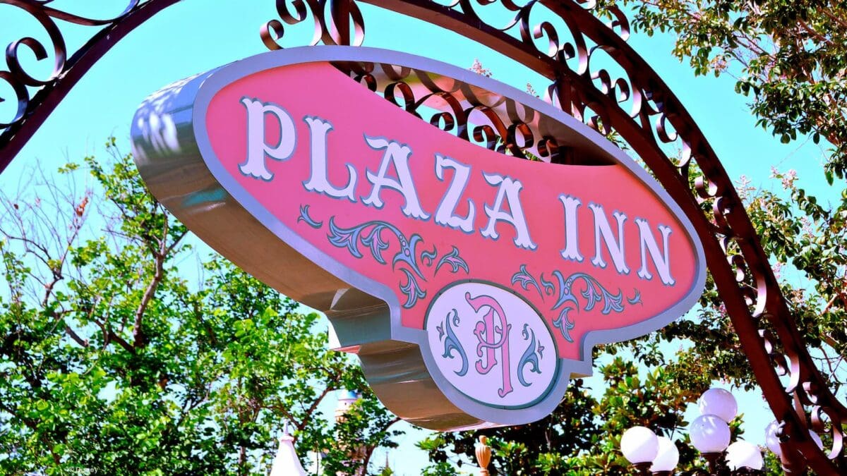 Plaza Inn sign at Disneyland