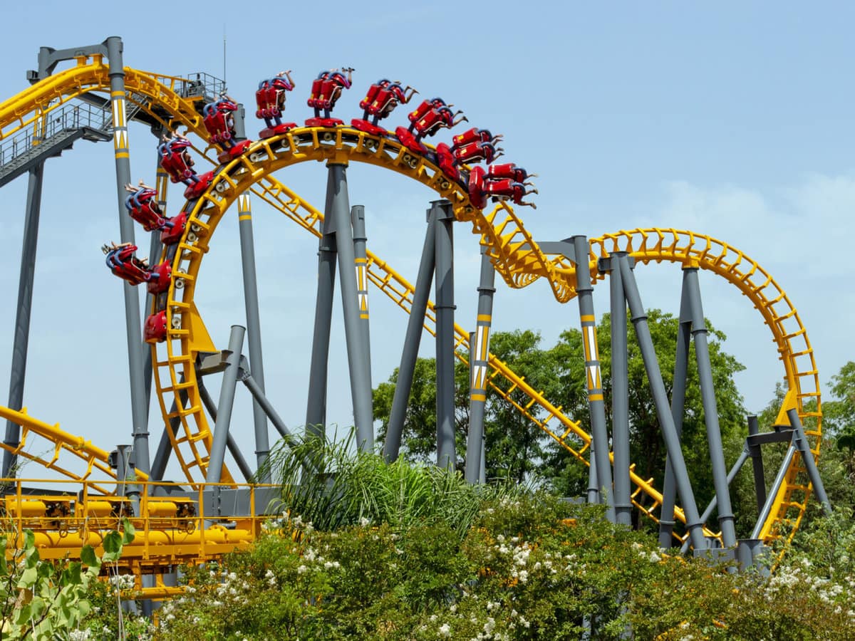 Jaguar roller coaster at Isla Mágica