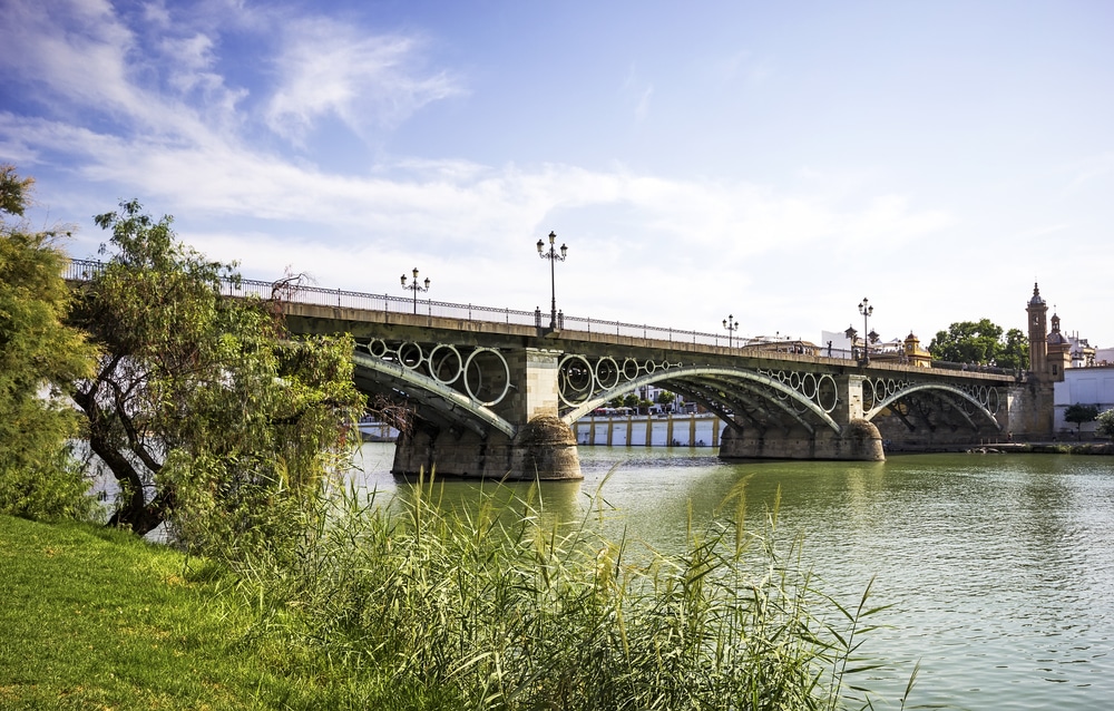 Puente de Isabel II, or Triana Bridge in Seville, Spain