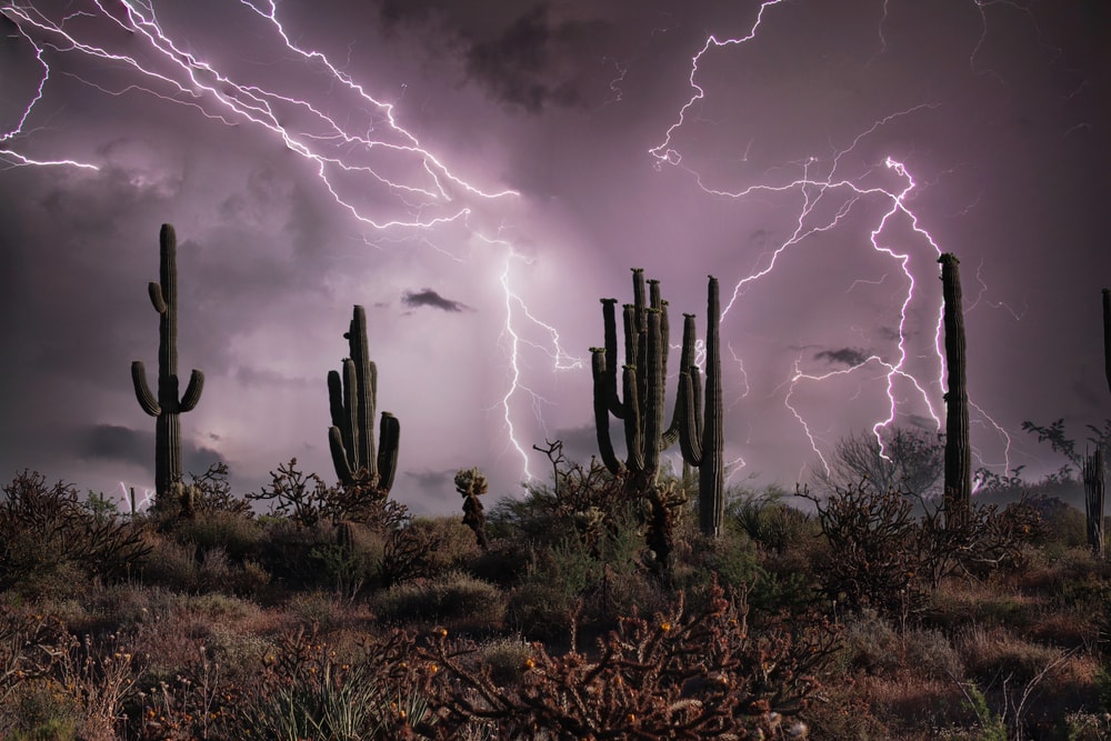 Lightning storm in Scottsdale