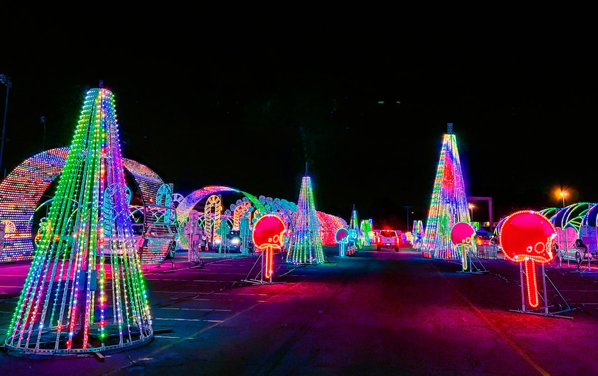 World of Illumination Candy Rush at Tempe Diablo Stadium 