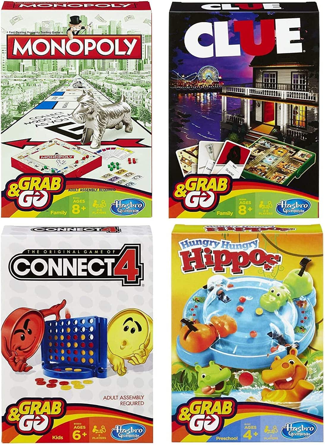 Hasbro's Grab & Go Board Tavel Games for Kids