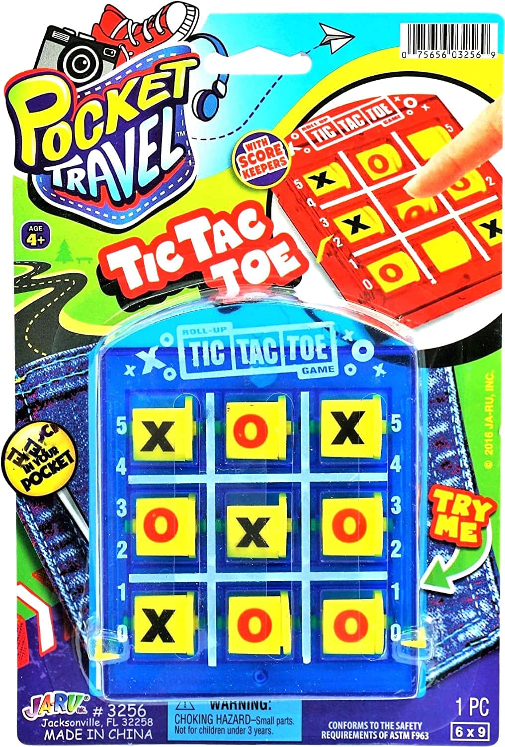 Pocket Tic Tac Toe travel game for kids